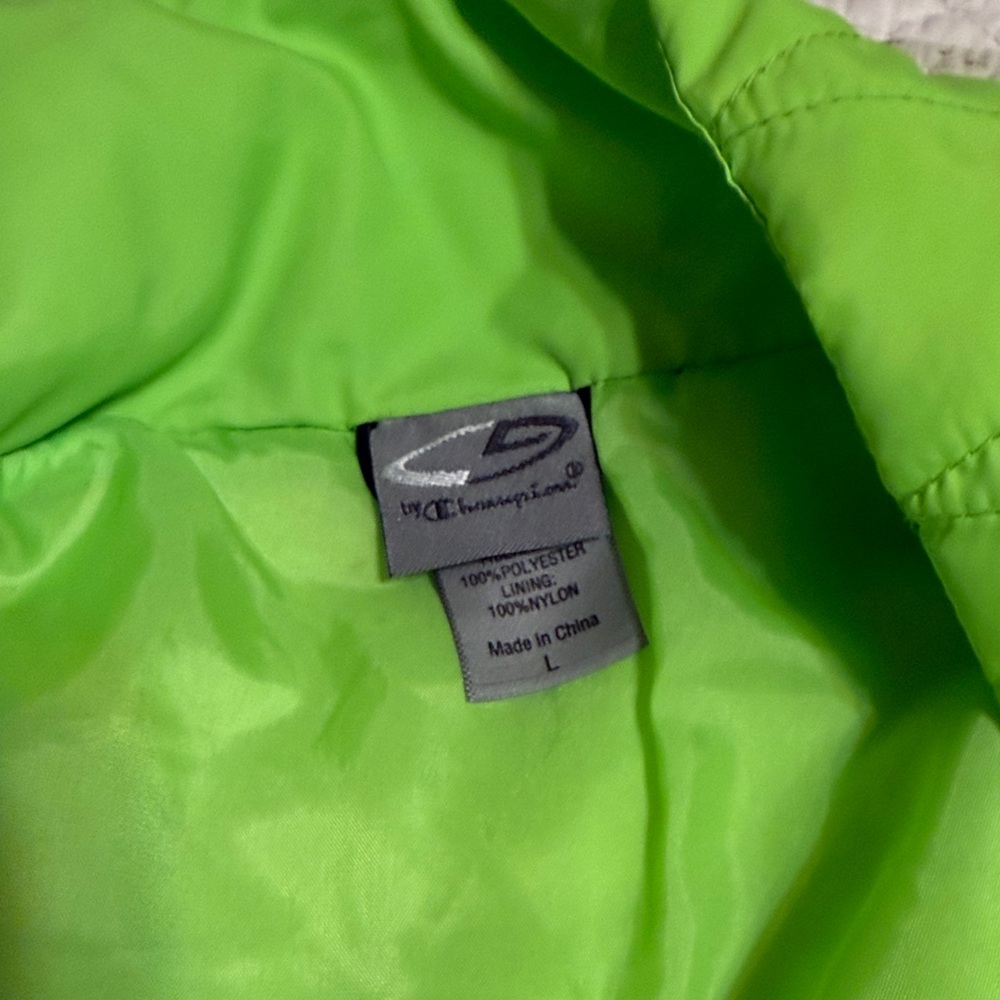 Champion Lime Green Puffer Jacket - Picture 3 of 3